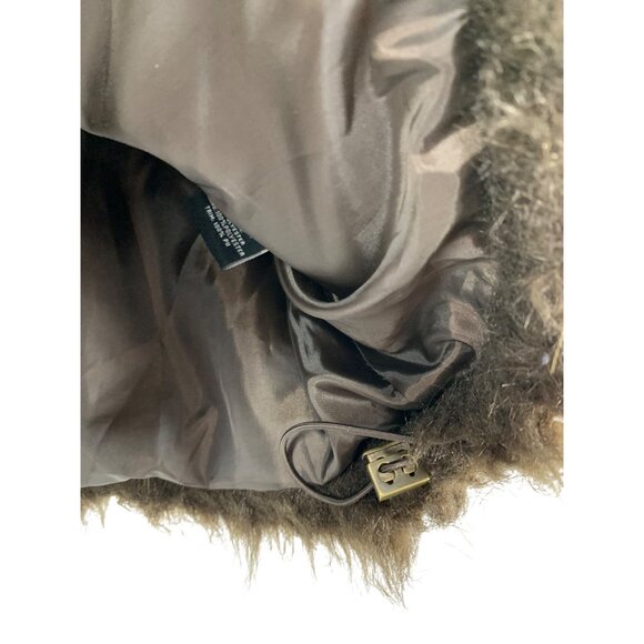 New Laura Lane Choc Brown Faux Fur Vest 3X Plus Full Zip Pockets - Picture 7 of 11